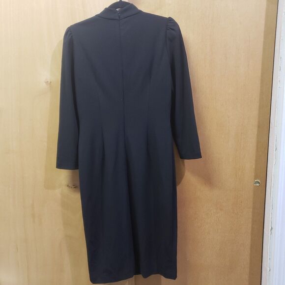 Calvin Klein Women's Keyhole Mock-Neck Sheath Dress Black Size 6 Great condition - Picture 4 of 8
